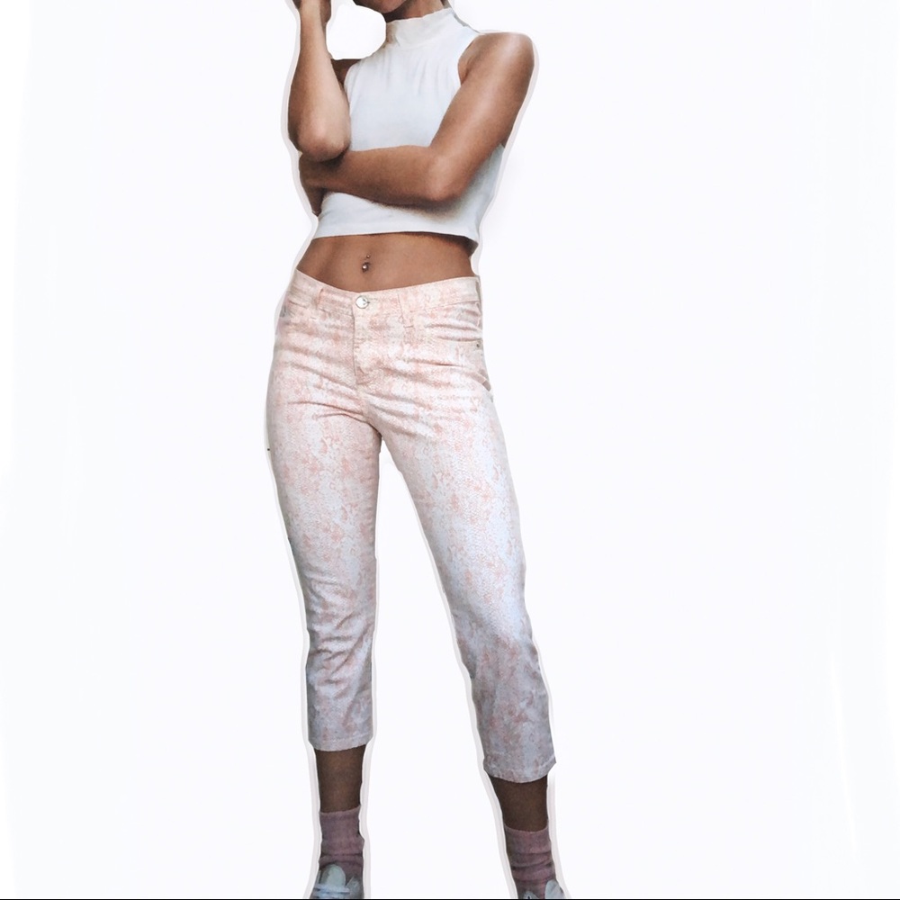 Lee natural fit snake print pants